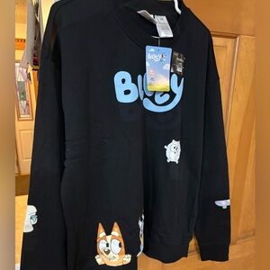 Bluey Large Adult Sweatshirt NWT